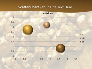 A Pile Of Gold Nuggets On A Table PowerPoint Template