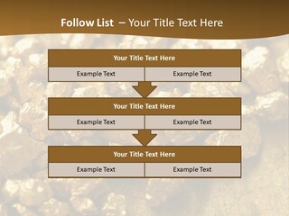 A Pile Of Gold Nuggets On A Table PowerPoint Template