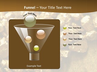 A Pile Of Gold Nuggets On A Table PowerPoint Template