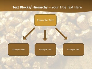 A Pile Of Gold Nuggets On A Table PowerPoint Template