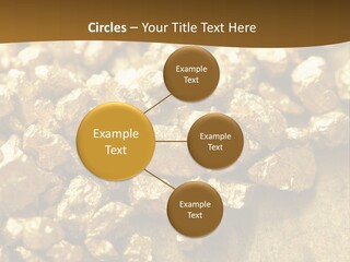 A Pile Of Gold Nuggets On A Table PowerPoint Template
