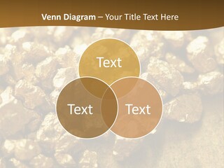 A Pile Of Gold Nuggets On A Table PowerPoint Template
