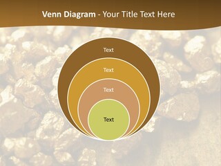 A Pile Of Gold Nuggets On A Table PowerPoint Template