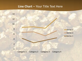 A Pile Of Gold Nuggets On A Table PowerPoint Template