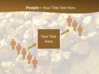 A Pile Of Gold Nuggets On A Table PowerPoint Template