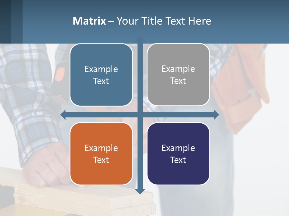 A Person Holding A Hammer And A Piece Of Wood PowerPoint Template