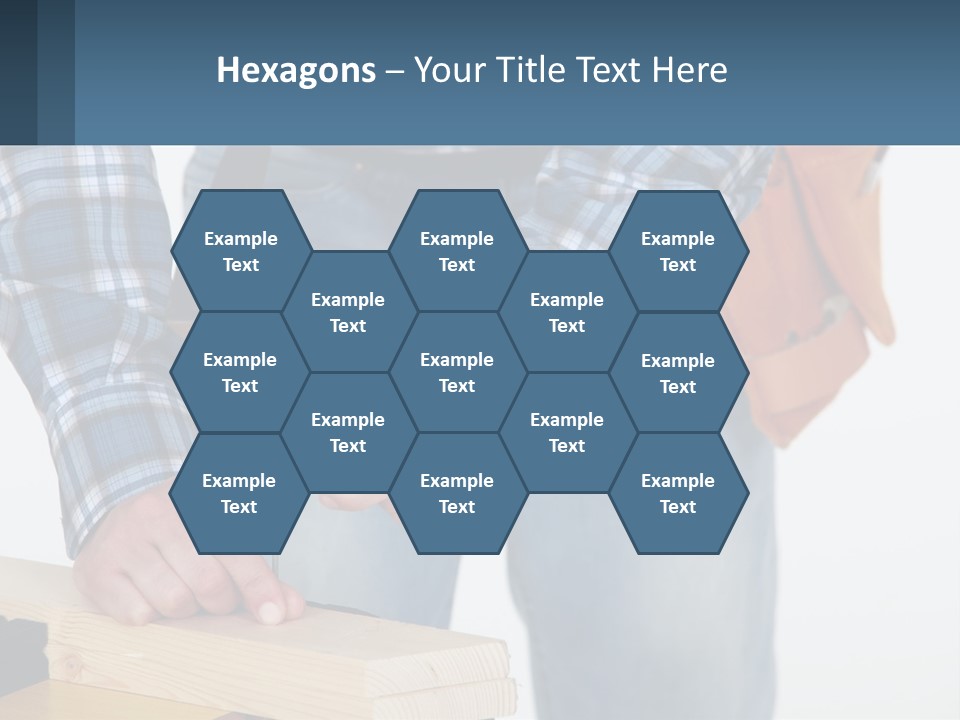 A Person Holding A Hammer And A Piece Of Wood PowerPoint Template