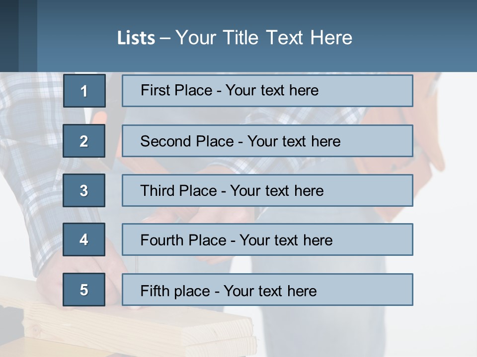 A Person Holding A Hammer And A Piece Of Wood PowerPoint Template