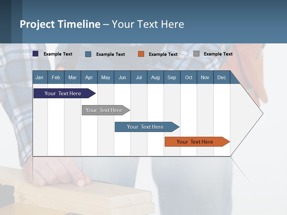 A Person Holding A Hammer And A Piece Of Wood PowerPoint Template