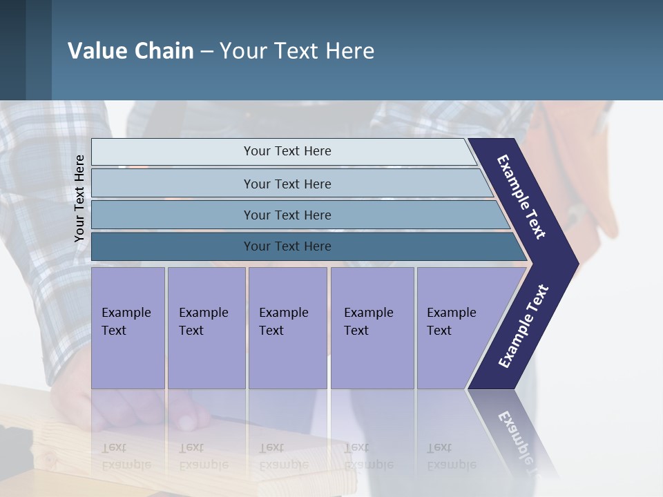 A Person Holding A Hammer And A Piece Of Wood PowerPoint Template