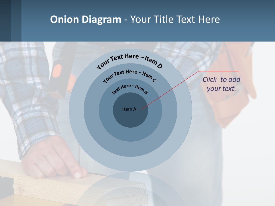 A Person Holding A Hammer And A Piece Of Wood PowerPoint Template