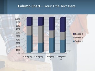 A Person Holding A Hammer And A Piece Of Wood PowerPoint Template