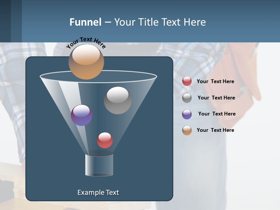 A Person Holding A Hammer And A Piece Of Wood PowerPoint Template