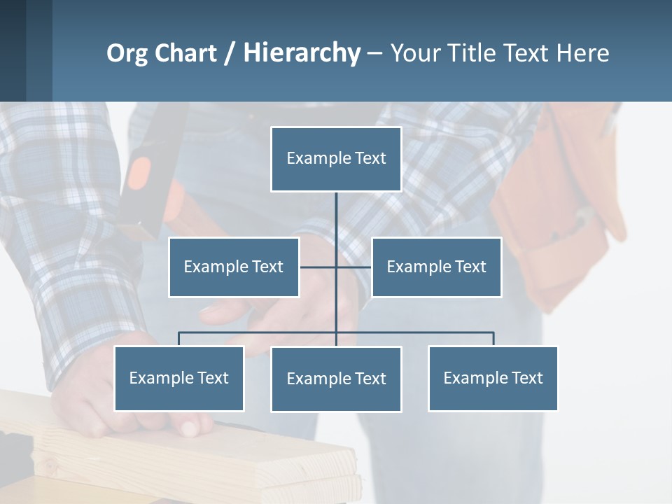 A Person Holding A Hammer And A Piece Of Wood PowerPoint Template