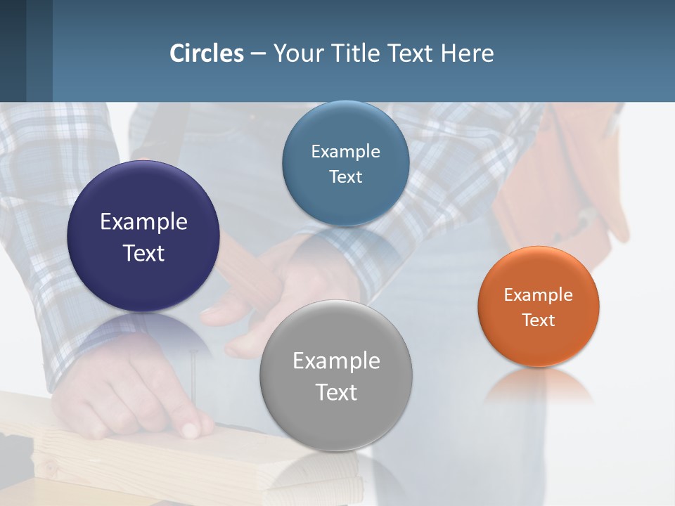 A Person Holding A Hammer And A Piece Of Wood PowerPoint Template