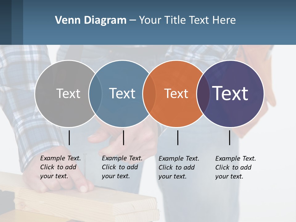 A Person Holding A Hammer And A Piece Of Wood PowerPoint Template