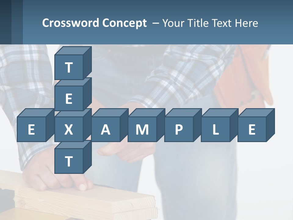 A Person Holding A Hammer And A Piece Of Wood PowerPoint Template