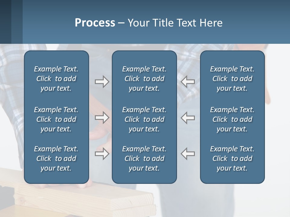A Person Holding A Hammer And A Piece Of Wood PowerPoint Template