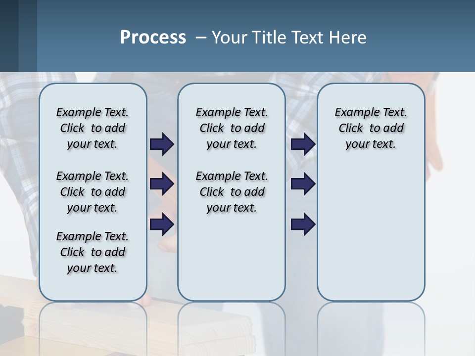 A Person Holding A Hammer And A Piece Of Wood PowerPoint Template