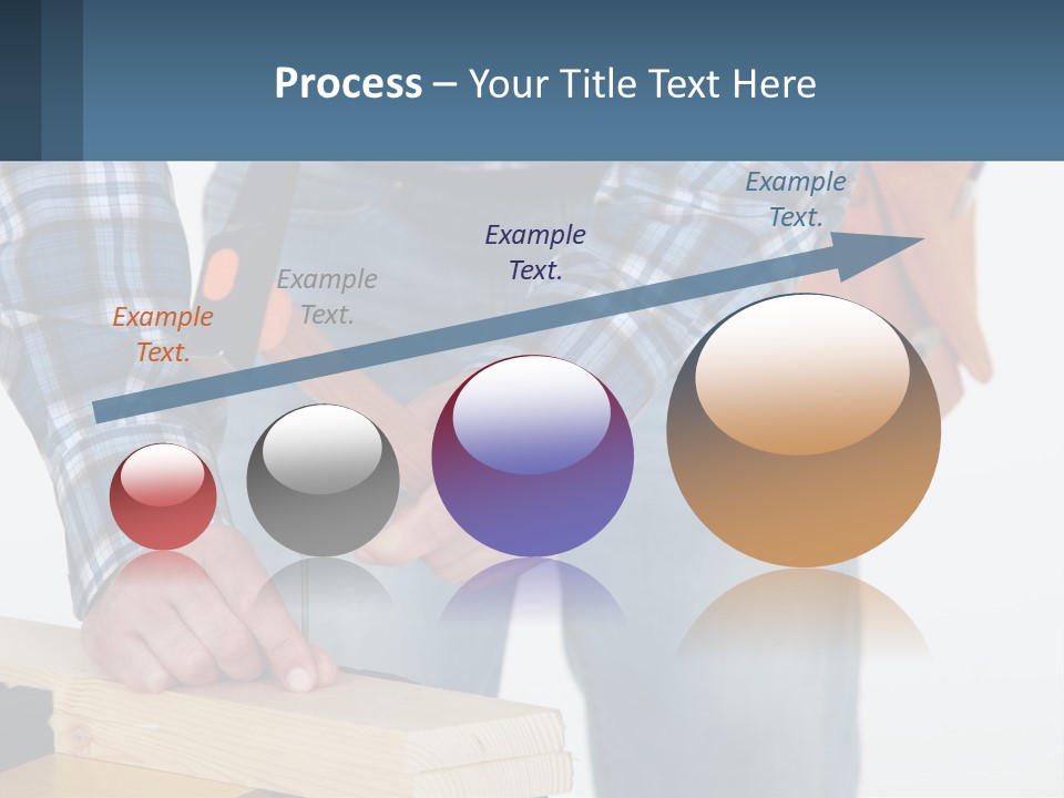 A Person Holding A Hammer And A Piece Of Wood PowerPoint Template