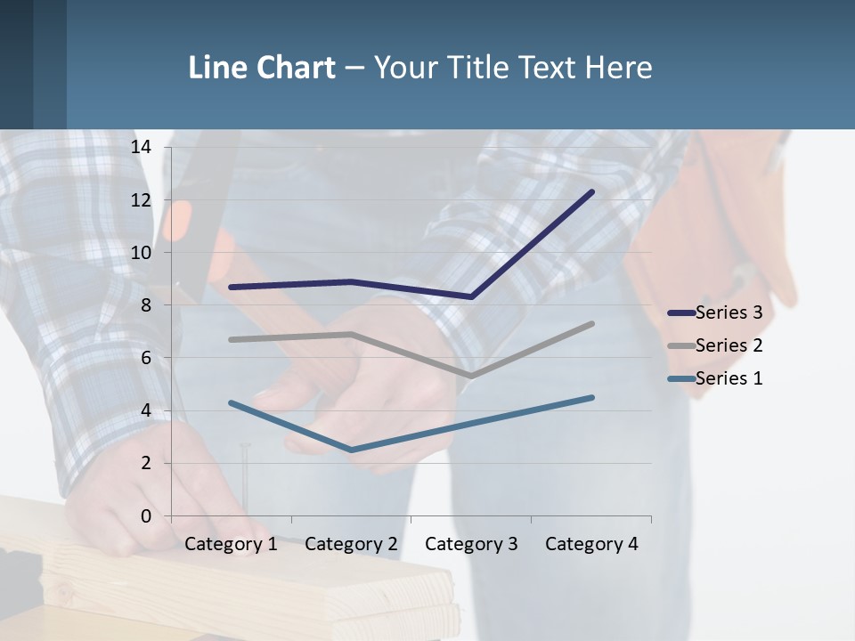 A Person Holding A Hammer And A Piece Of Wood PowerPoint Template