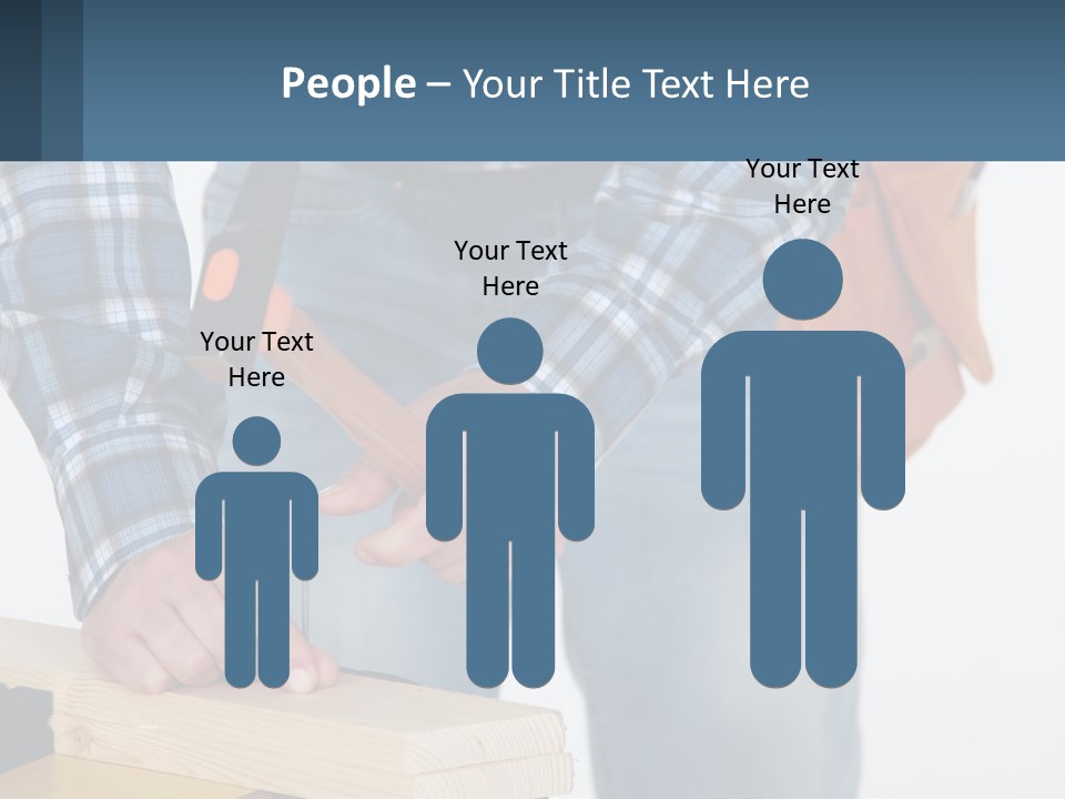 A Person Holding A Hammer And A Piece Of Wood PowerPoint Template