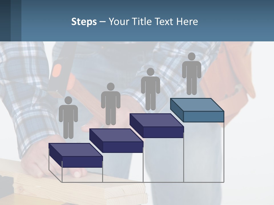 A Person Holding A Hammer And A Piece Of Wood PowerPoint Template