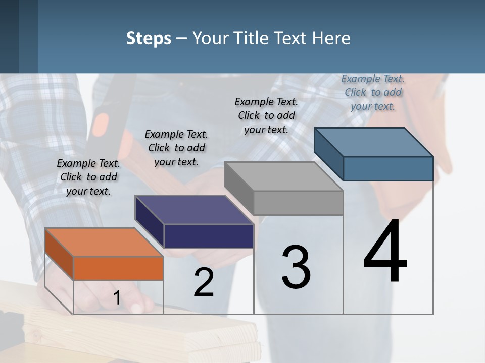 A Person Holding A Hammer And A Piece Of Wood PowerPoint Template