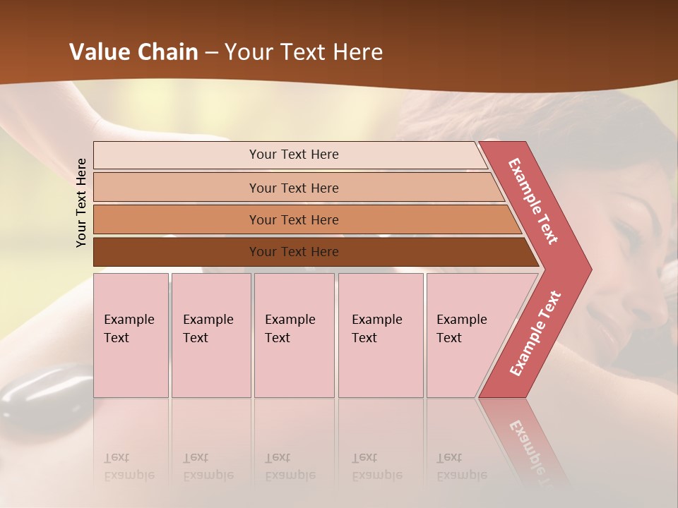 A Woman Getting A Hot Stone Massage At A Spa PowerPoint Template