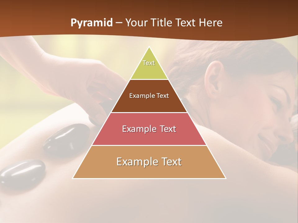 A Woman Getting A Hot Stone Massage At A Spa PowerPoint Template