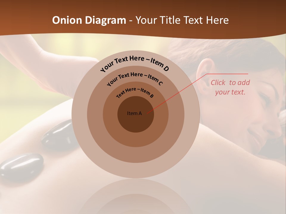 A Woman Getting A Hot Stone Massage At A Spa PowerPoint Template