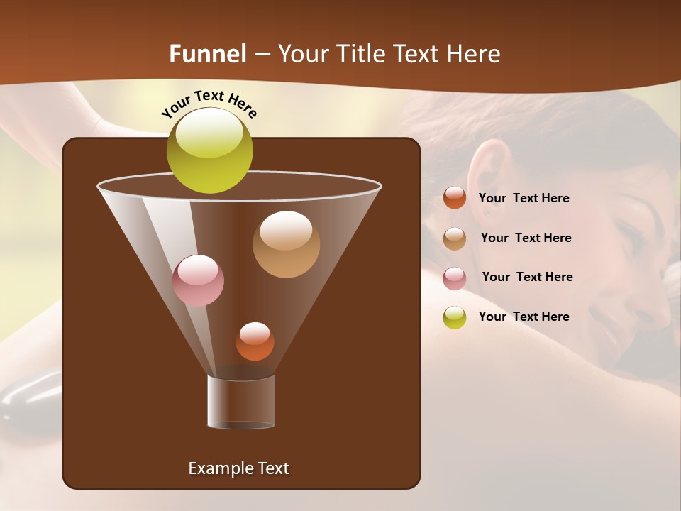 A Woman Getting A Hot Stone Massage At A Spa PowerPoint Template