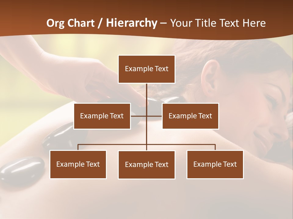 A Woman Getting A Hot Stone Massage At A Spa PowerPoint Template