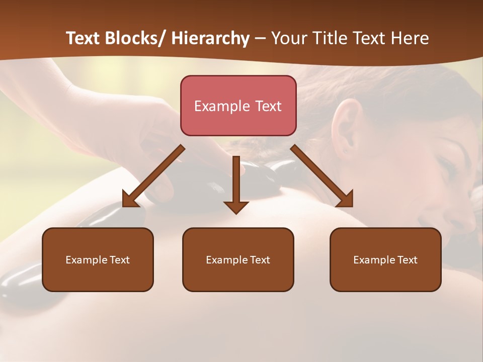 A Woman Getting A Hot Stone Massage At A Spa PowerPoint Template