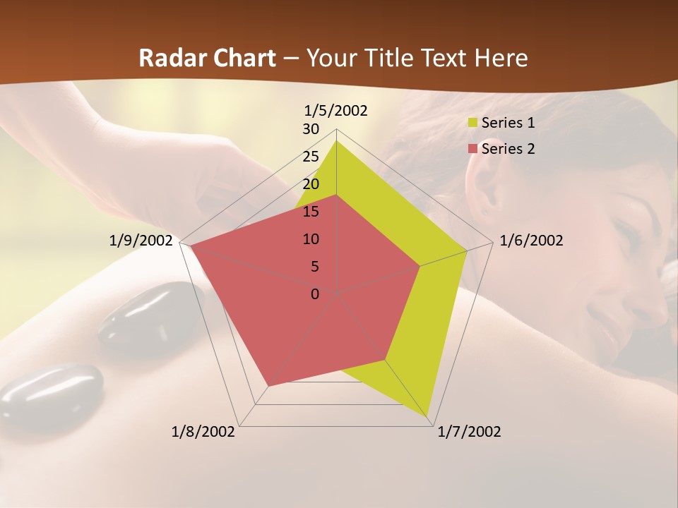 A Woman Getting A Hot Stone Massage At A Spa PowerPoint Template