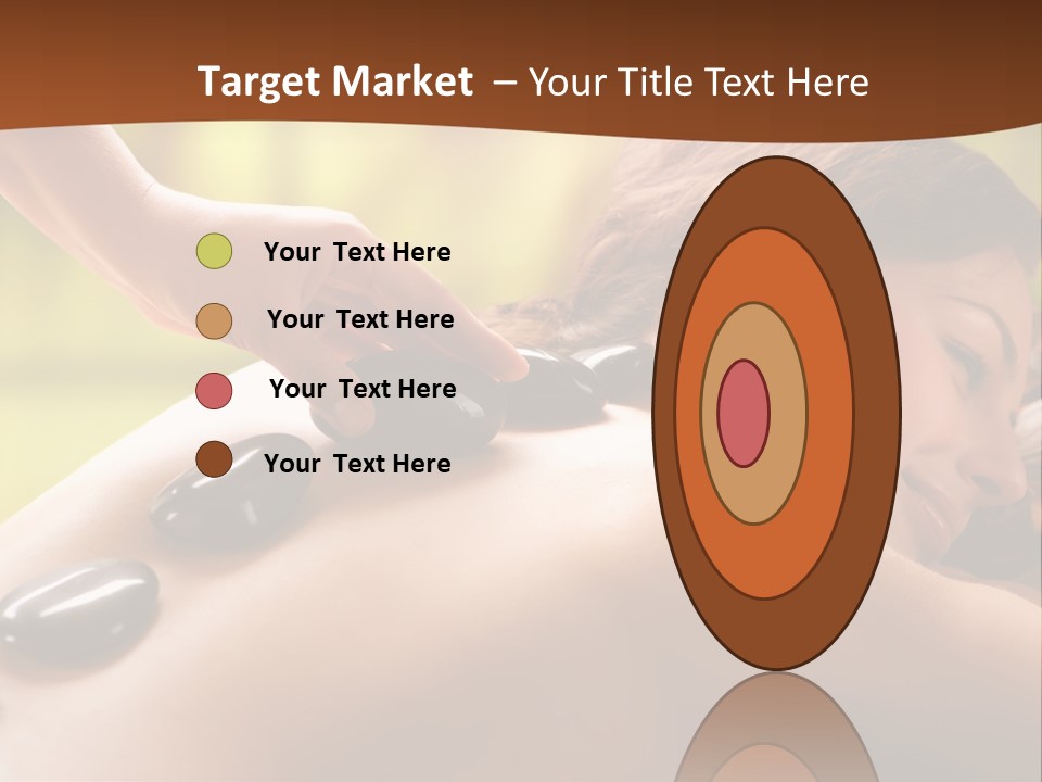 A Woman Getting A Hot Stone Massage At A Spa PowerPoint Template