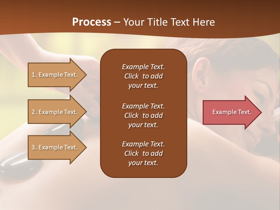 A Woman Getting A Hot Stone Massage At A Spa PowerPoint Template