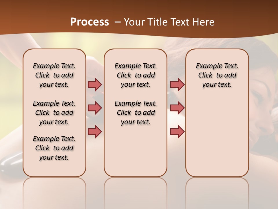 A Woman Getting A Hot Stone Massage At A Spa PowerPoint Template
