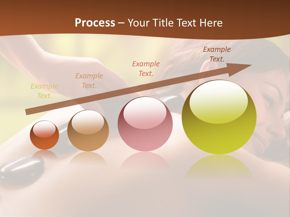 A Woman Getting A Hot Stone Massage At A Spa PowerPoint Template