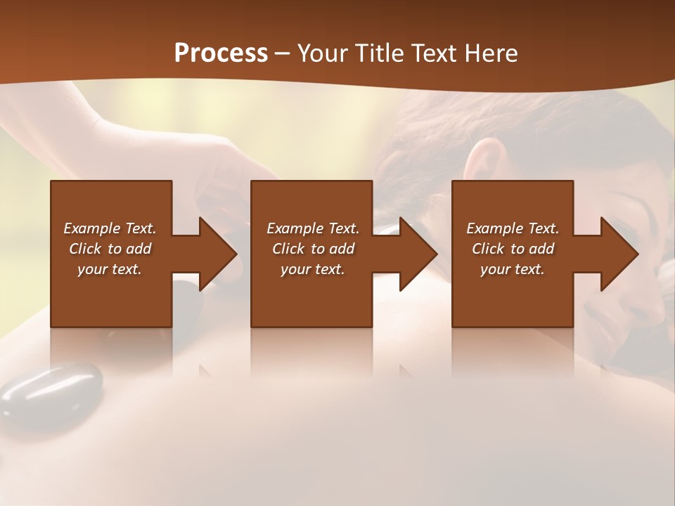 A Woman Getting A Hot Stone Massage At A Spa PowerPoint Template
