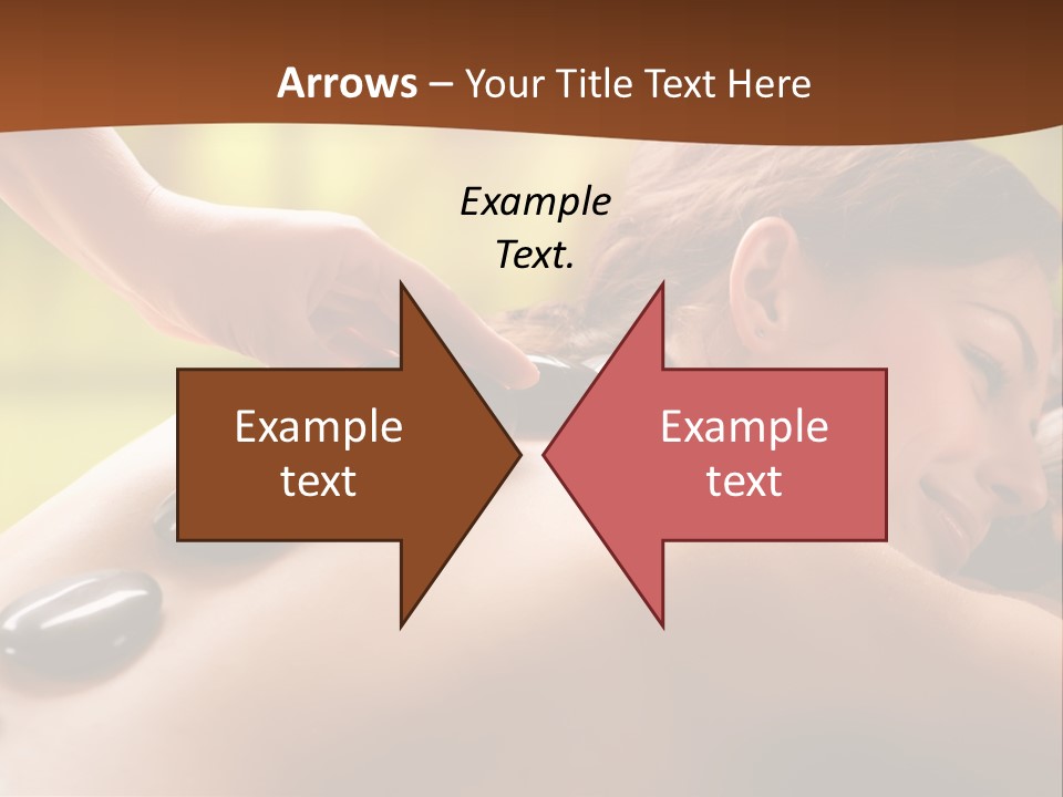 A Woman Getting A Hot Stone Massage At A Spa PowerPoint Template