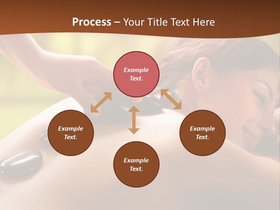A Woman Getting A Hot Stone Massage At A Spa PowerPoint Template