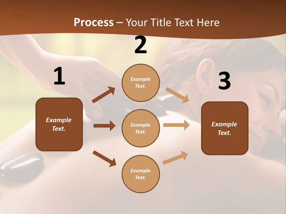 A Woman Getting A Hot Stone Massage At A Spa PowerPoint Template