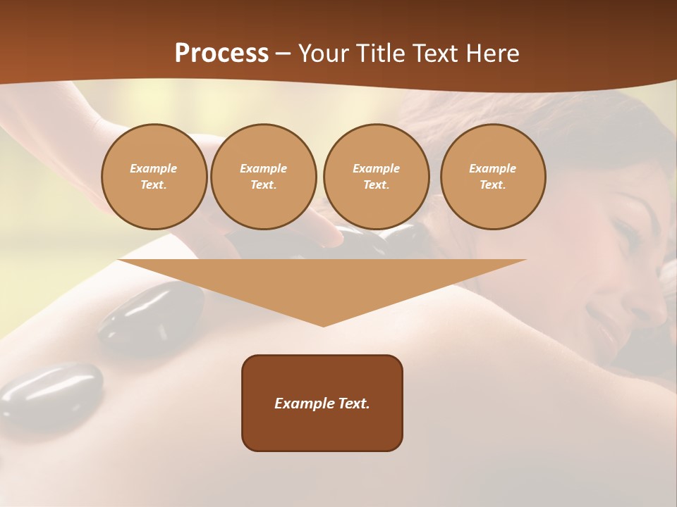 A Woman Getting A Hot Stone Massage At A Spa PowerPoint Template