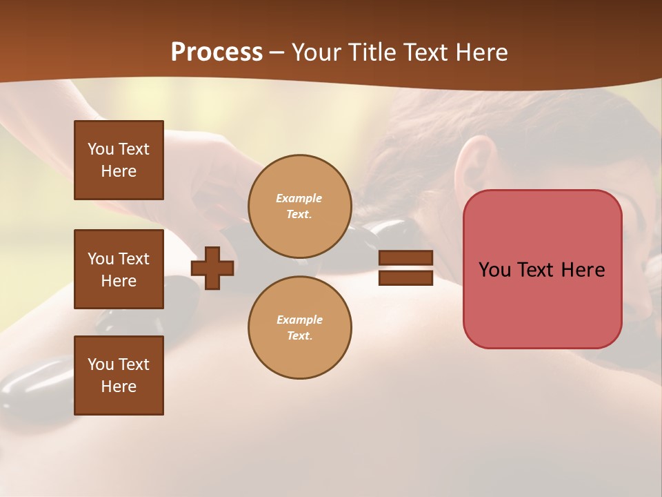 A Woman Getting A Hot Stone Massage At A Spa PowerPoint Template