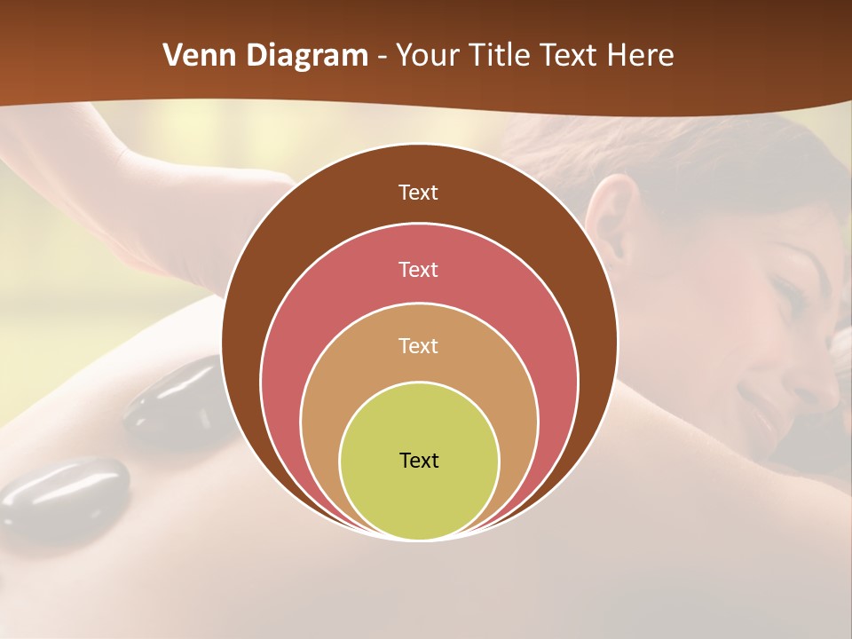 A Woman Getting A Hot Stone Massage At A Spa PowerPoint Template