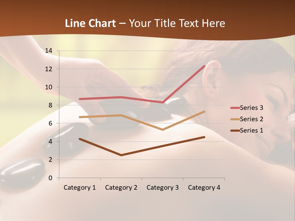 A Woman Getting A Hot Stone Massage At A Spa PowerPoint Template