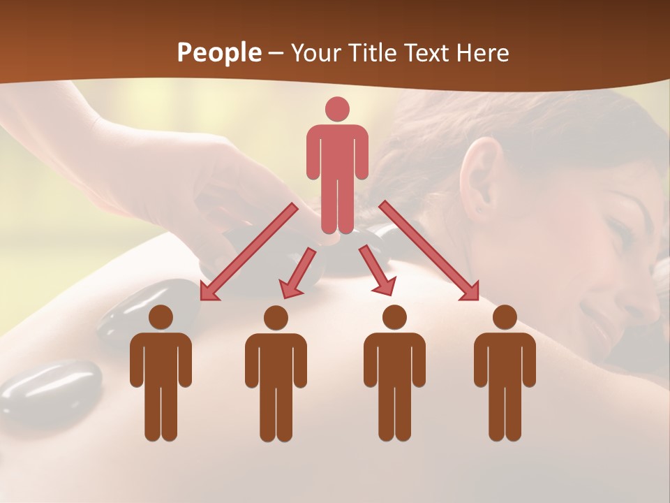 A Woman Getting A Hot Stone Massage At A Spa PowerPoint Template