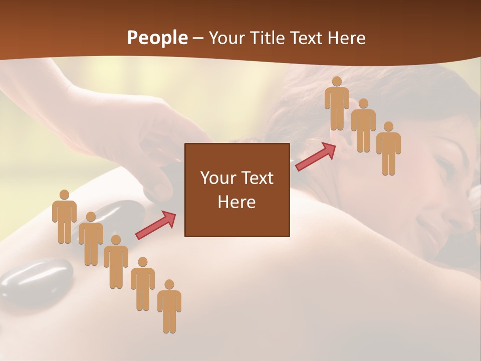 A Woman Getting A Hot Stone Massage At A Spa PowerPoint Template