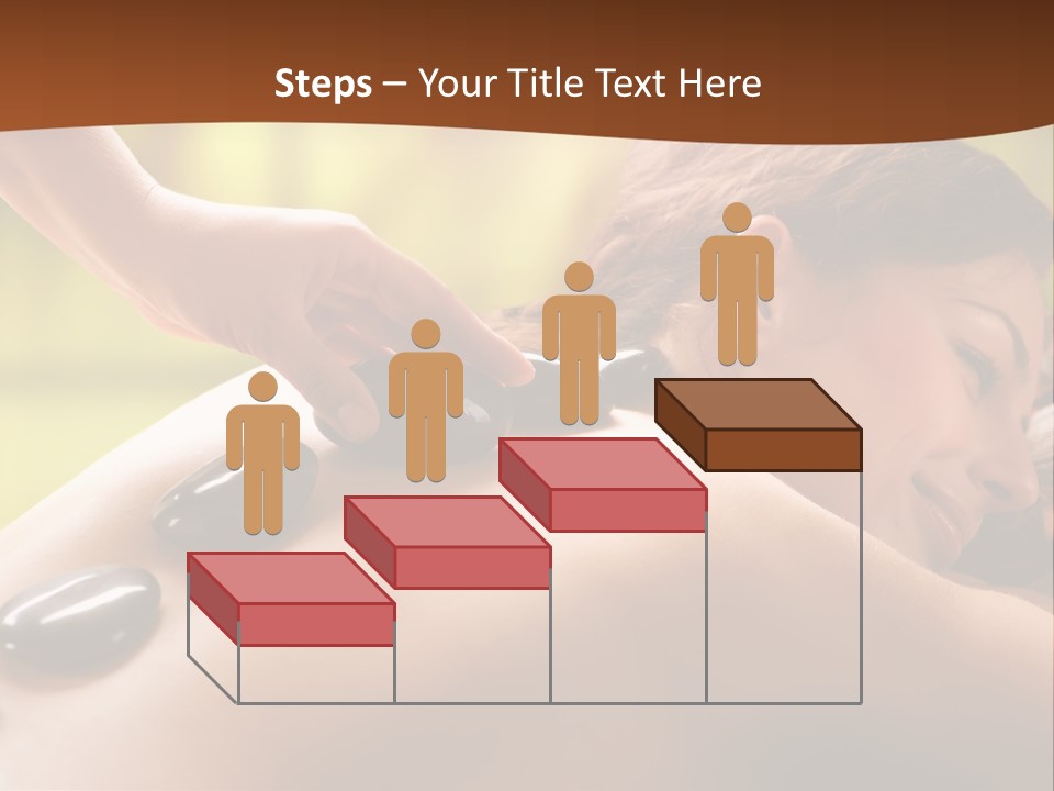 A Woman Getting A Hot Stone Massage At A Spa PowerPoint Template